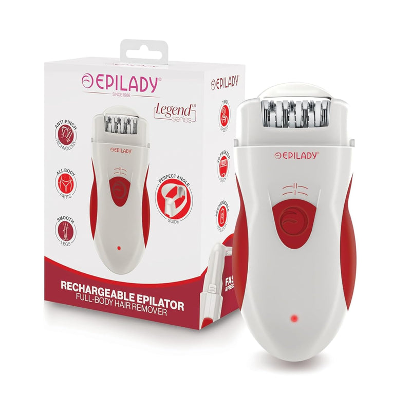 [Australia] - Epilady Legend 4 | Cordless Epilator Hair Removal Device for Women, 2 Speed Bikini Trimmer, Electric Shaver for Women, Rechargeable Body Hair Remover 