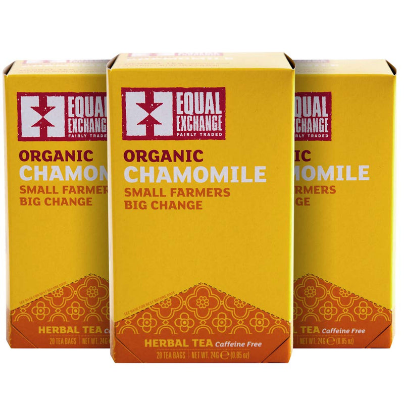 [Australia] - Equal Exchange Organic Caffeine Free Chamomile Tea, 20-Count (Pack of 3) (13311) 