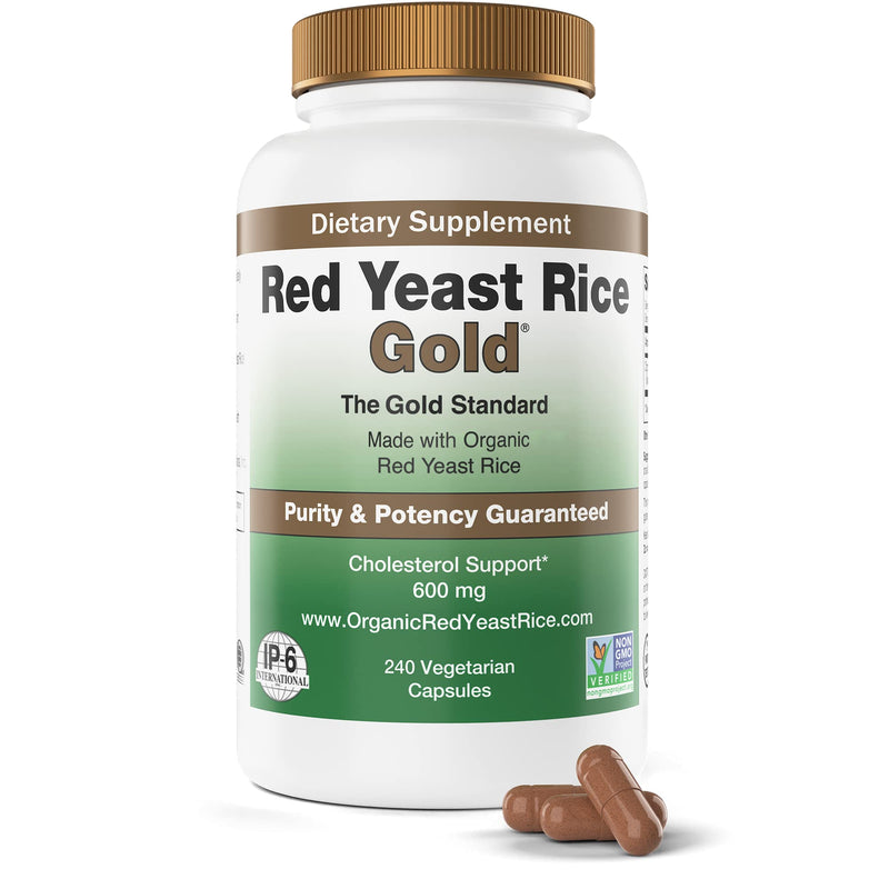 [Australia] - 600 mg of Organic Red Yeast Rice - IP6 International - 240 Veg Caps 