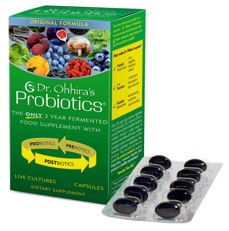 [Australia] - Dr. Ohhira’s Probiotics Original Formula with 3 Year Fermented Prebiotics, Live Active Probiotics and The only Product with Postbiotic Metabolites, 100 Capsules 100 Count (Pack of 1) 