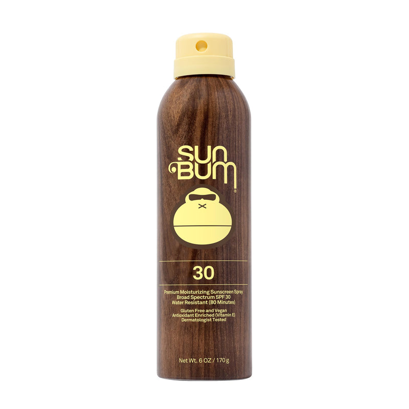 [Australia] - Sun Bum Original SPF 30 Sunscreen Body Spray - Broad Spectrum Moisturizing Sunscreen with Vitamin E - Hawaii 104 Act Compliant (Made without Octinoxate & Oxybenzone) - 6 oz 6 Ounce (Pack of 1) 