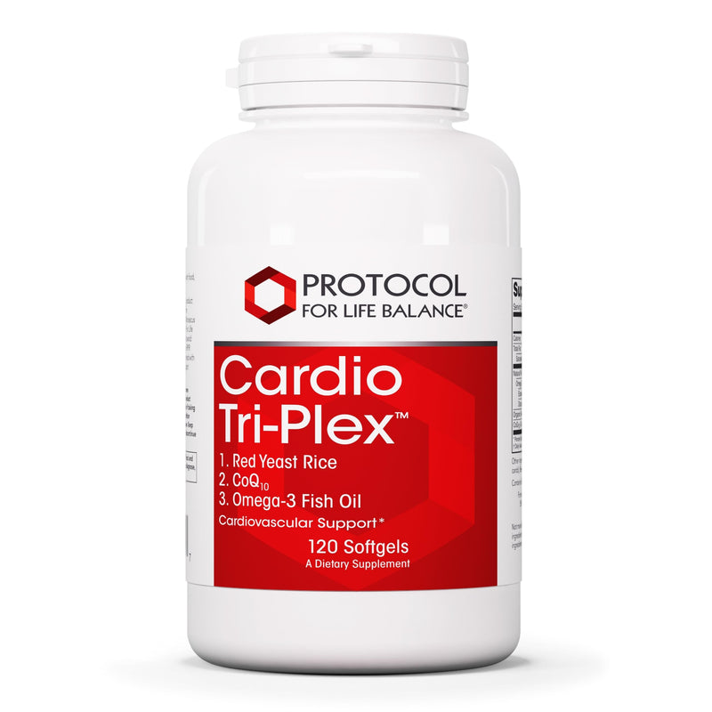 [Australia] - PROTOCOL FOR LIFE BALANCE Cardio Tri-Plex - Heart Health Formula - with Red Yeast Rice, CoQ10 & Omega-3 Fish Oil - DHA Dietary Supplements 