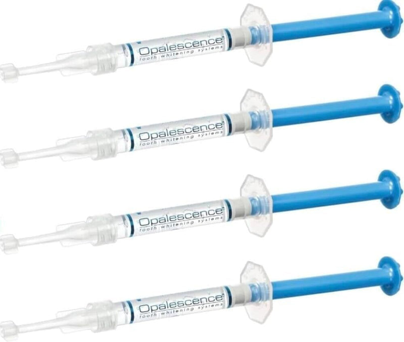 Opalescence 20% Teeth Whitening Gel Refill Syringes, with PF (4ct) 5402-2 | 20% Carbamide Peroxide with Potassium Fluoride Mint Whitening Gel for Custom Trays. Low-Sensitivity Formula. Made in the USA