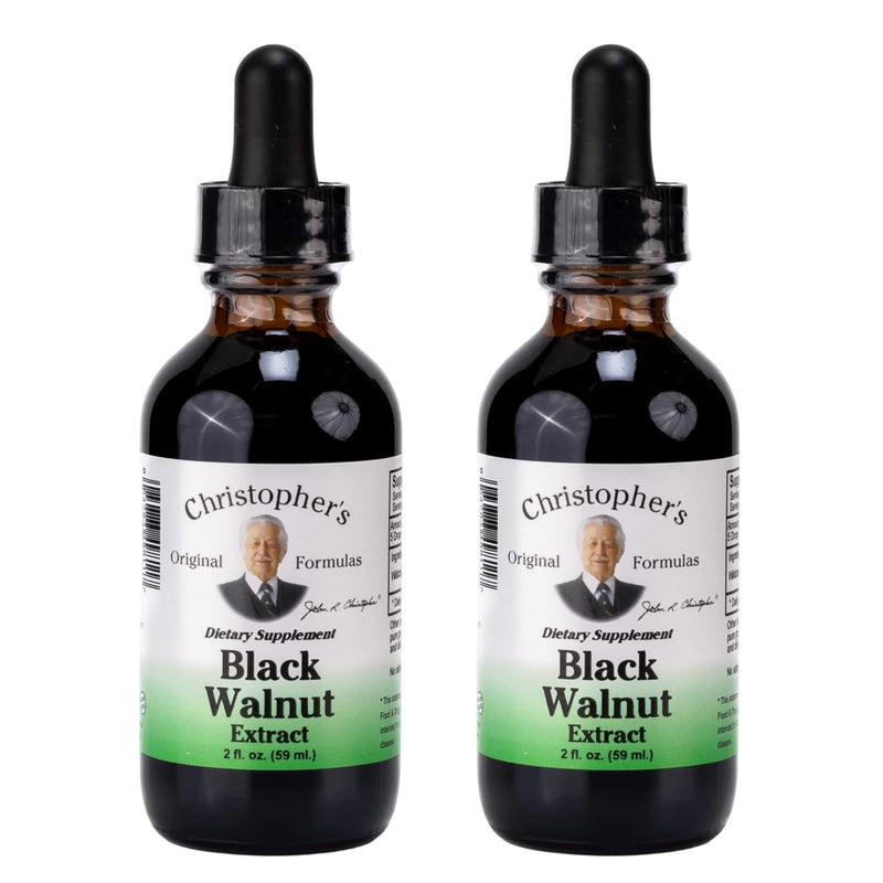 Christopher's Original Formulas Black Walnut Extract, Herbal Liquid Supplement, 2 oz - Pack of 2 2 Fl Oz (Pack of 2)