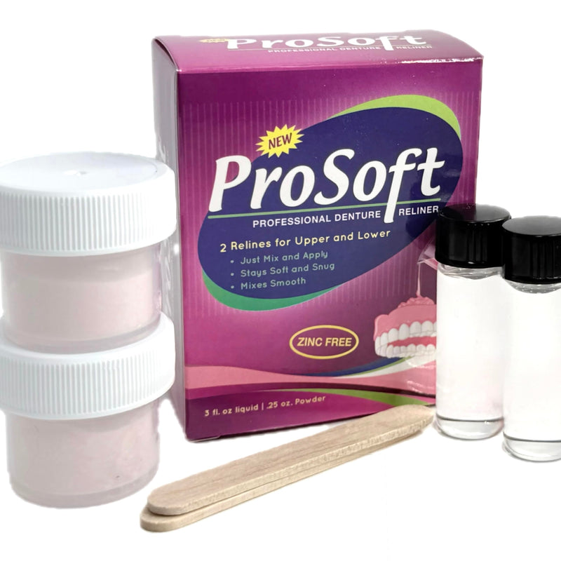 [Australia] - ProSoft Denture Reliner-Relines 2 Denture Plates 