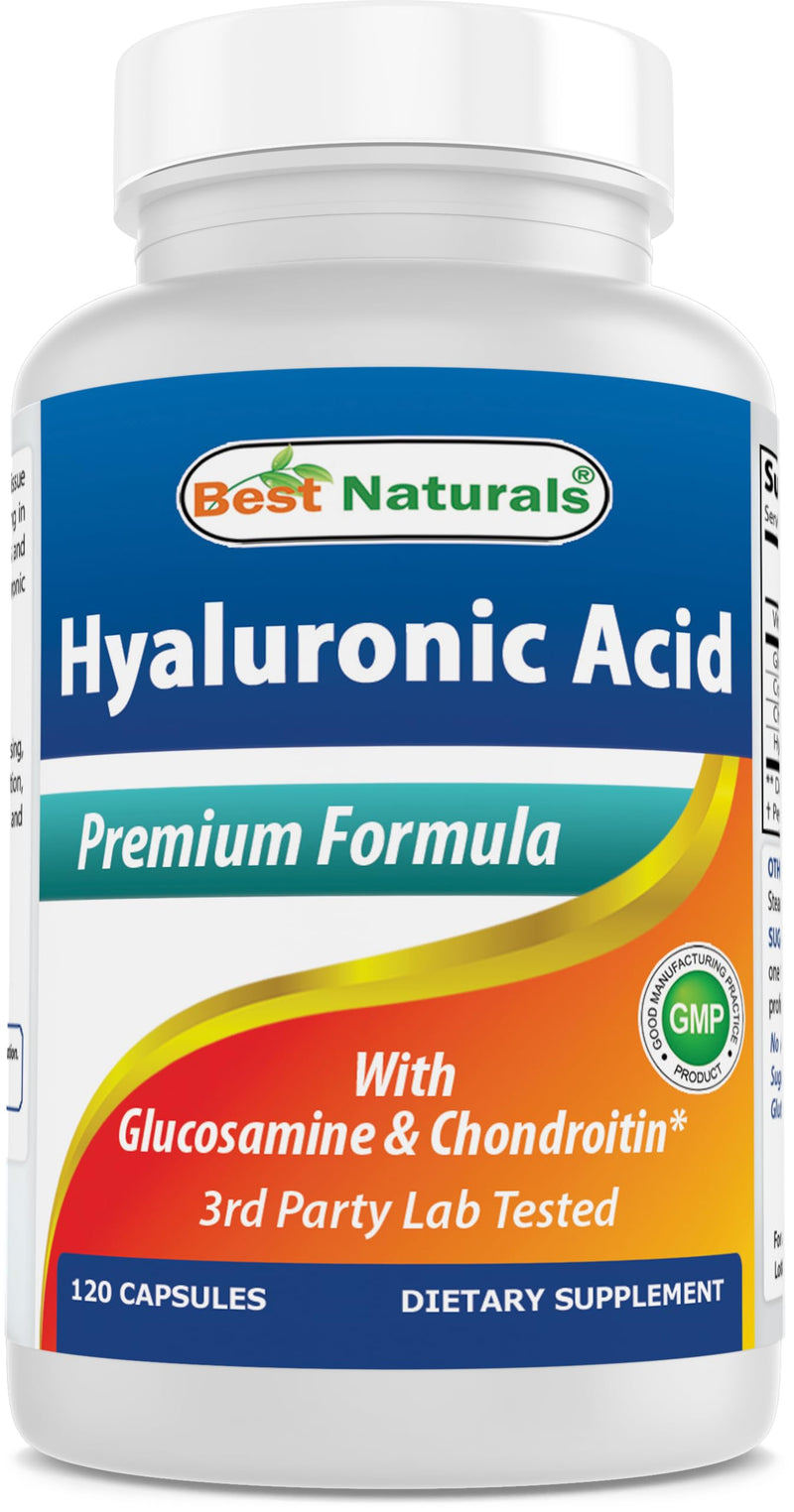 [Australia] - Best Naturals Hyaluronic Acid 100 mg 120 Capsules - Support Healthy Joints and Youthful Skin (859375002702) 120 Count (Pack of 1) 