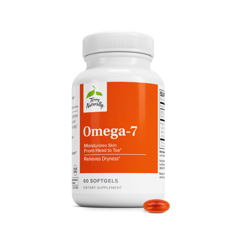 Terry Naturally Omega - Skin Hydration, Eye Moisture - 60 Count | Skin Hydration, Eye Moisture and Mucous Membrane Health Support. 60 softgels.