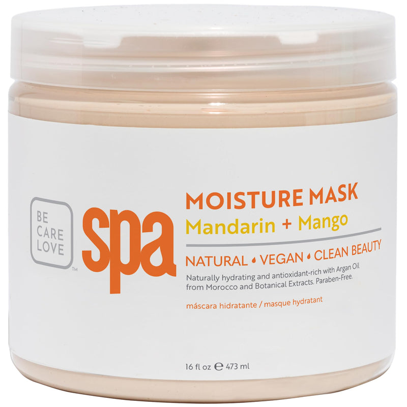 [Australia] - BCL SPA Organic Mandarin and Mango moisture mask for hands, foot mask, and body mask skin care spa treatment, home or professional use with argan oil, olive oil, aloe vera, cucumber, and kelp 16 fl oz Mandarin Mango 16 Fl Oz (Pack of 1) 