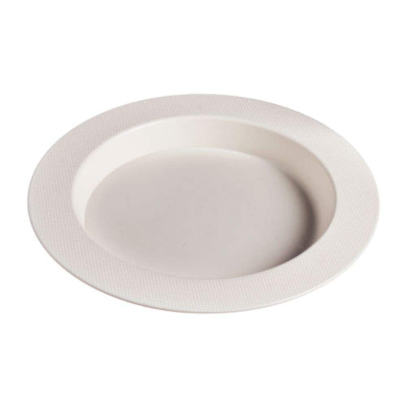 [Australia] - SP Ableware Ergo Plate with High Wall, Wide Rims and Sloped Base - White, 9-3/4 Inch Diameter (745330001) 