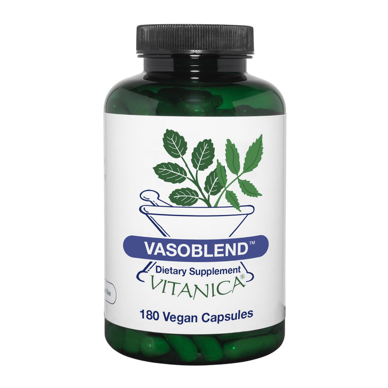 Vitanica VasoBlend, Cardiovascular Support, Vegan/Vegetarian, 180 Capsules VasoBlend Pro Logo 180 Count (Pack of 1)