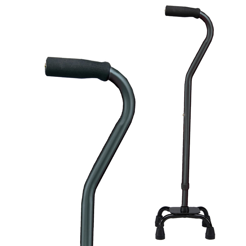 [Australia] - Carex Small Base Designer Quad Cane Black 