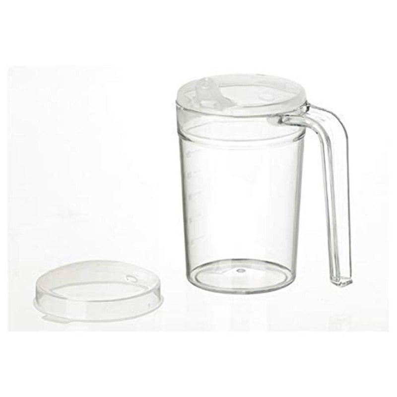 [Australia] - Homecraft Shatterproof Beaker for Elderly & Adults Clear Mug with Lid – 400ml – Lightweight, Non-Spill Drinking Cup for Weak Grip – Daily Living Aid, Ideal Sippy Cup Alternative 13.5 Ounces Single Solid 