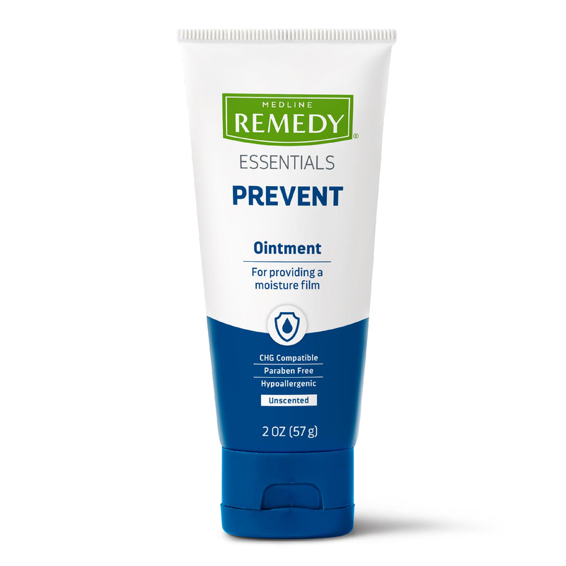 Medline Remedy Essentials Ointment (2 oz Tube), 12 Count, Unscented, Moisturizing Breathable Film, Aloe, Vitamins A, D & E, Soothing Incontinence Care for Adults, Hypoallergenic, Paraben Free 2 Ounce (Pack of 12)