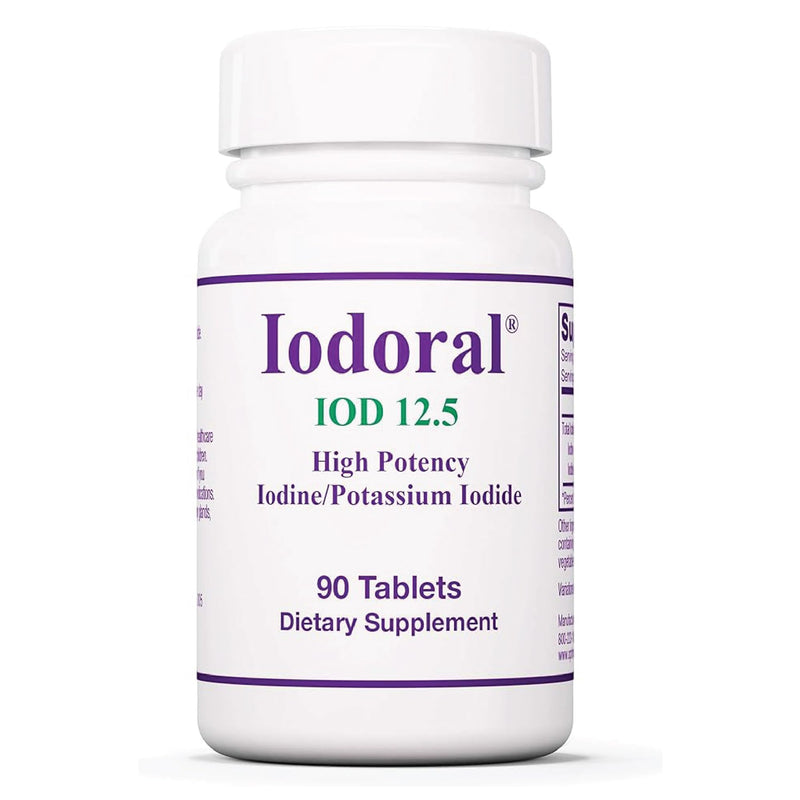 [Australia] - Iodoral 12.5mg Supplement – Iodine for Thyroid Support, Potassium Iodide Tablets, Lugol Solution, Daily Vitamins & Minerals - 90 Count 90 Count (Pack of 1) 