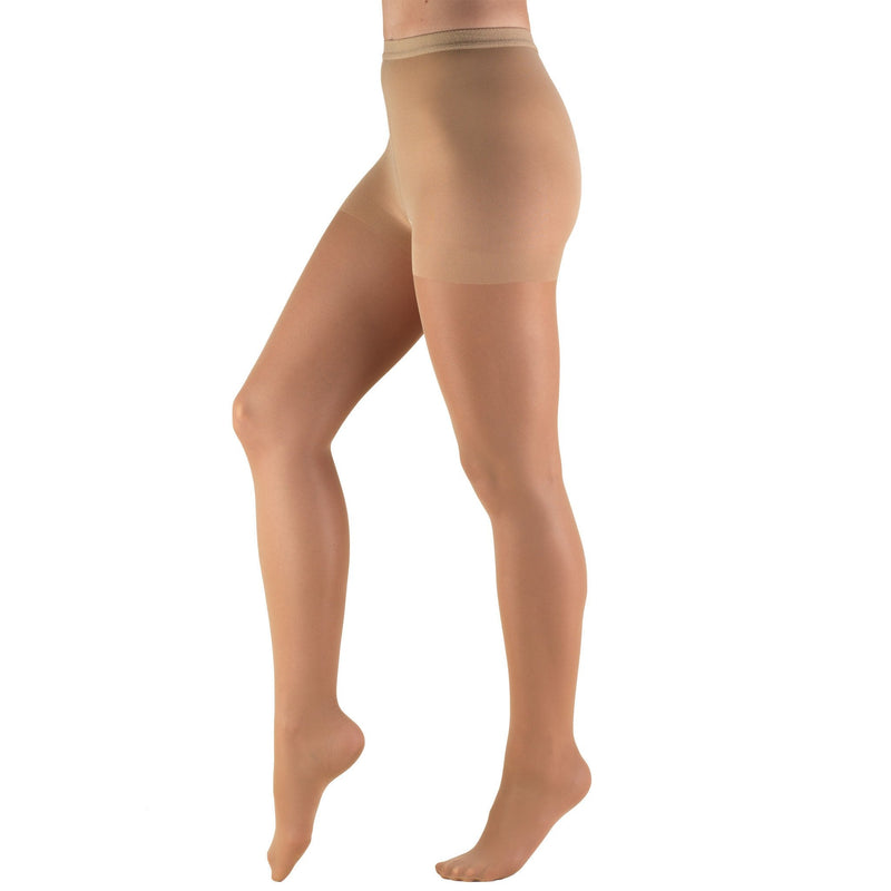 [Australia] - Truform Sheer Compression Pantyhose, 8-15 mmHg, Women's Shaping Tights, 20 Denier, Beige, Medium 