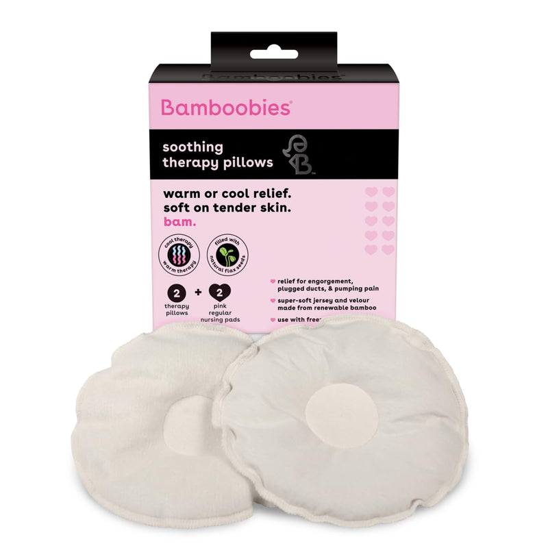 [Australia] - Bamboobies Women’s Soothing Nursing Pillows, Natural, Heating Pad or Cold Compress for Breastfeeding, Made in the USA 