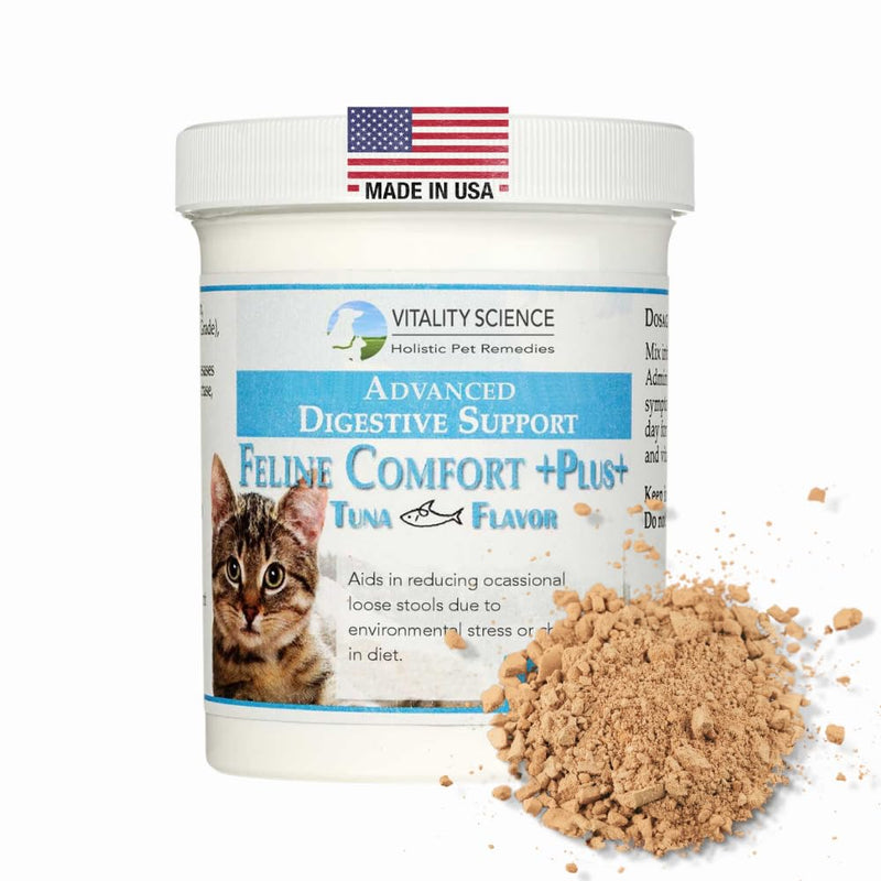 Feline Comfort Plus, Extra Drying Digestive Aid, GI Support Helps with Vomiting and Diarrhea, 100% Additive Free, 120g (Seafood, Small) Seafood - PawsPlanet Australia