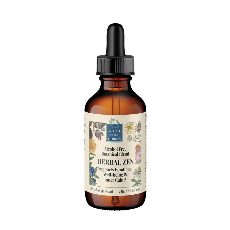 Wise Woman Herbals – Herbal Zen prev Kalmerite Glycerite, Alcohol-Free Botanical Blend, 2 fl oz, All-Natural Mood Support for Relaxation, Emotional Well-Being & Inner Calm 2 Fl Oz (Pack of 1)