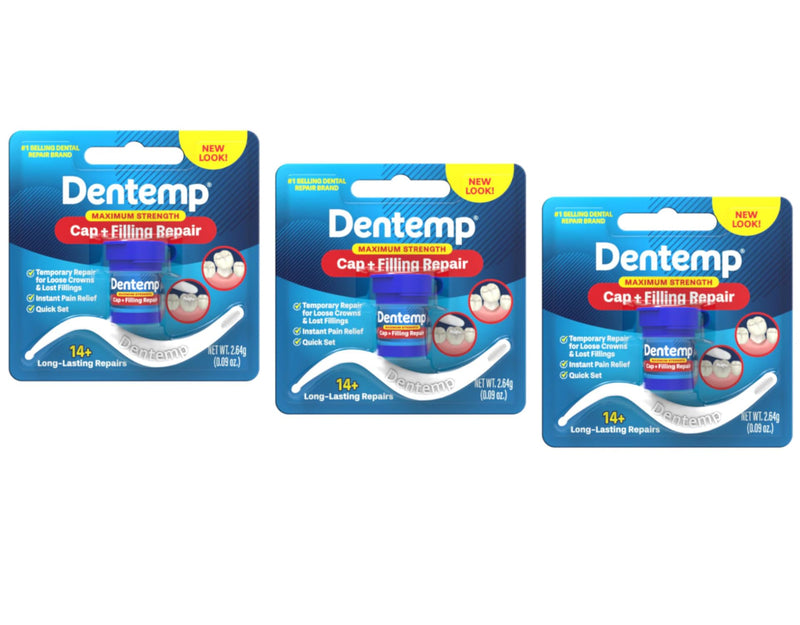 [Australia] - DENTEMP Maximum Strength Dental Repair 2.64 g (Pack of 3) 