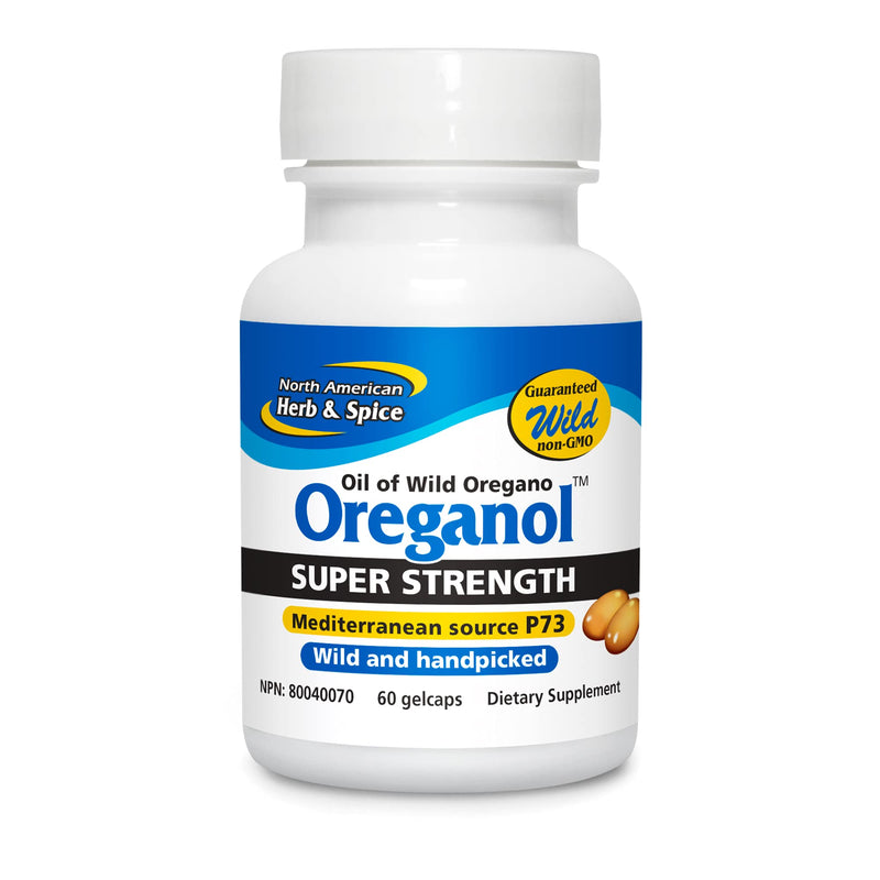 [Australia] - NORTH AMERICAN HERB & SPICE Super Strength Oreganol P73-60 Softgels - Immune System Support - Vegan Friendly Wild Oregano - 285% More Potent than Regular Strength - Non-GMO - 60 Servings 