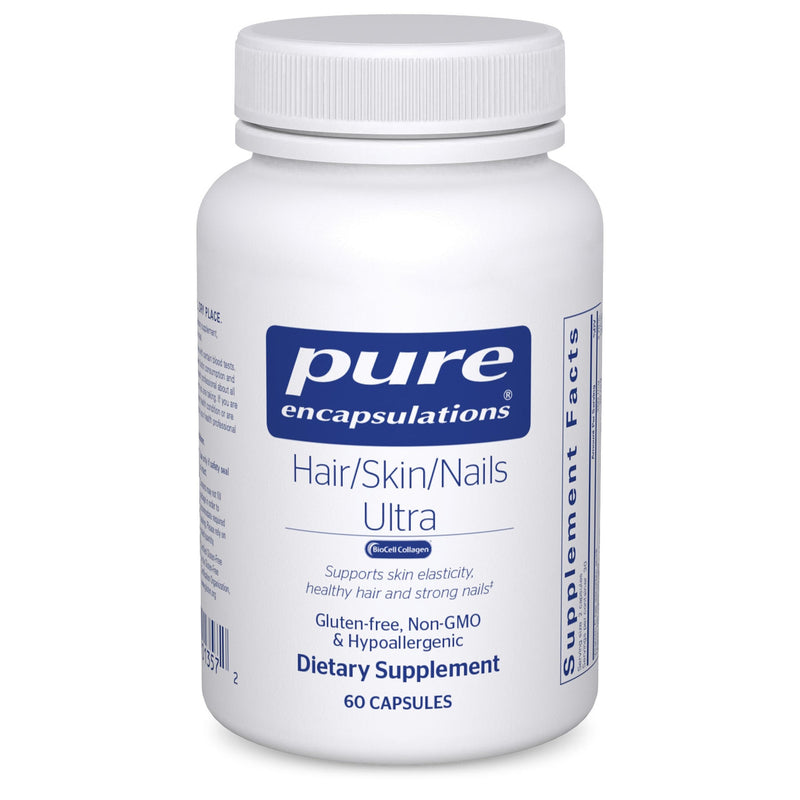 Pure Encapsulations Hair/Skin/Nails Ultra Advanced Beauty Supplement - Biotin & Collagen Supplement for Healthy Hair, Strong Nails & Youthful Skin Support* - 60 Capsules | Supplement for Collagen, Anti Aging, Keratin, Antioxidants, Skin Hydration, Heal...