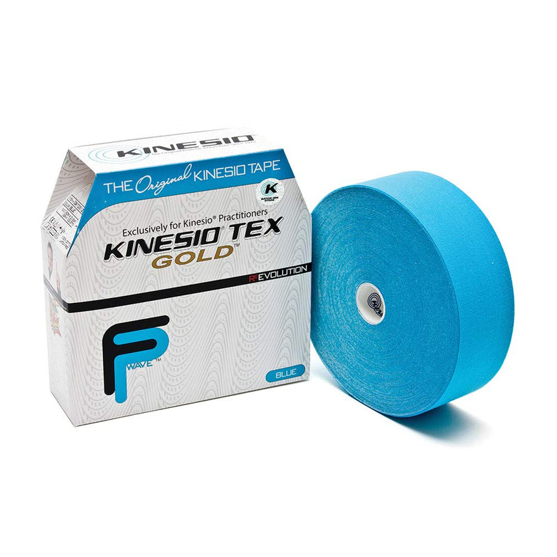 [Australia] - Kinesio Taping - Elastic Therapeutic Athletic Tape Tex Gold FP - Bulk Roll - Blue – 2 in. x 103 ft 2 Inch x 103.3 Feet (Pack of 1) Blue Bulk 