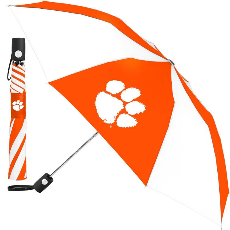 NCAA Auto Folding Umbrella Clemson University