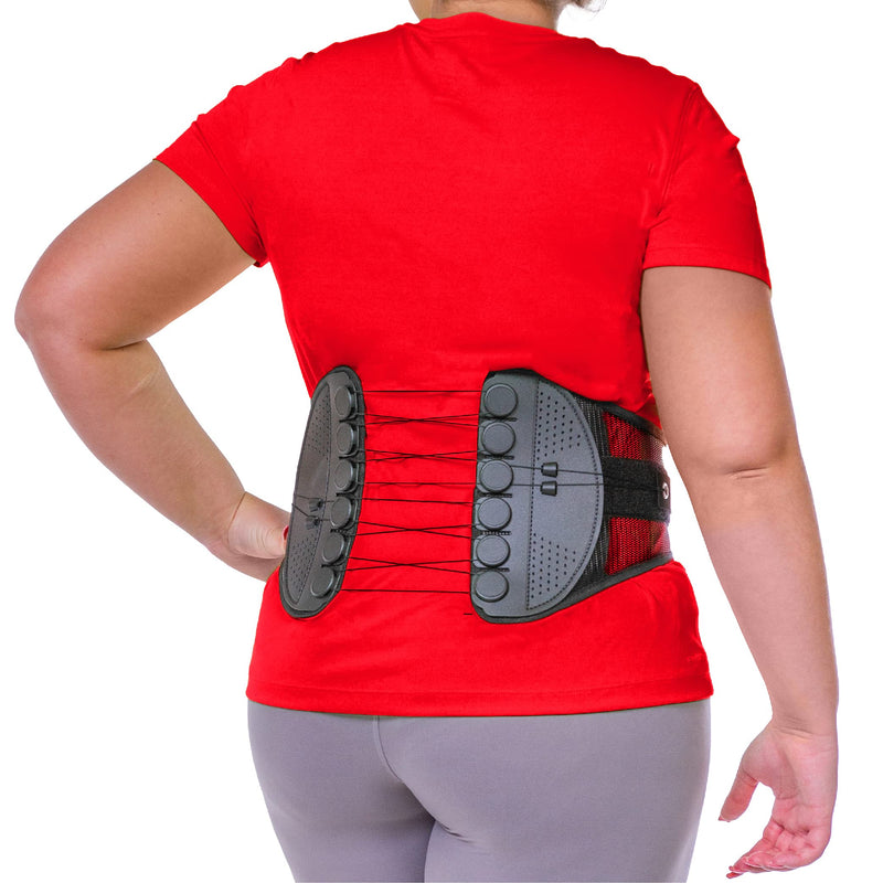[Australia] - BraceAbility Spine Sport Lower Back Brace - Working Out, Exercise, Run, Kayak, Golf, Gym, Manual Labor, Tennis, Athletic Lumbar Corset for Active Women and Men (Extra Large) X-Large (Pack of 1) 