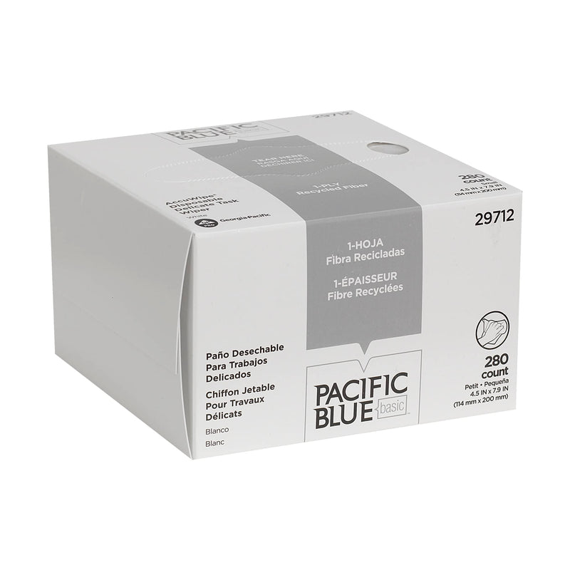 [Australia] - AccuWipe Delicate Task Wipe Recycled Light Duty White NonSterile 1 Ply Tissue 4-1/2 X 8-1/4 Inch Disposable (Box of 280) 