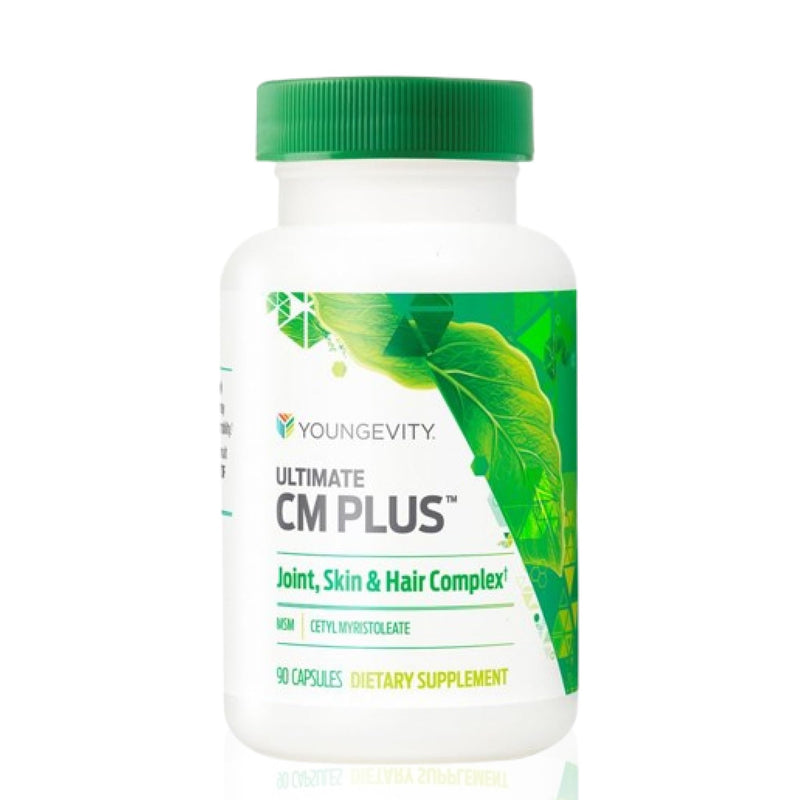 Youngevity Ultimate CM Plus MSM & Cetyl Myristoleate Bone Support, 90 Caps | Patented CMComplex, MSM, cetyl myristoleate, bone support, muscle health, healthy exercise support, daily use, 90 capsules
