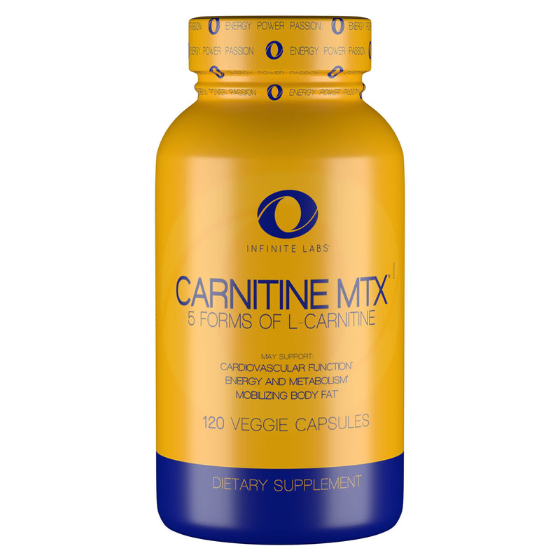 [Australia] - Infinite Labs L Carnitine 1000mg MTX - Amino Acid Blend of Carnitine Fumarate, L-Carnitine L-Tartrate, Acetyl L-Carnitine, L-Carnitine HCL, L-Carnitine Base 120 Veggie Capsules. 
