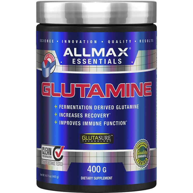 [Australia] - ALLMAX Nutrition L - Glutamine Powder, Muscle Recovery Formula, Gluten Free, Vegan, 400 Grams 400g 