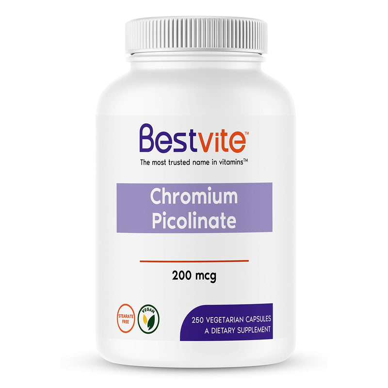 [Australia] - Chromium Picolinate 200mcg (250 Vegetarian Capsules) by Bestvite 