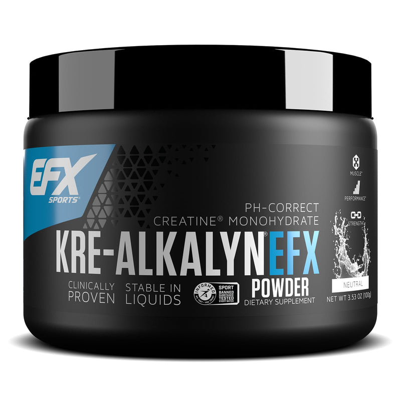 [Australia] - EFX Sports Kre-Alkalyn EFX Powder | pH Correct Creatine Monohydrate Powder Supplement | Strength, Muscle Growth & Performance | 66 Servings (Unflavored) Neutral 