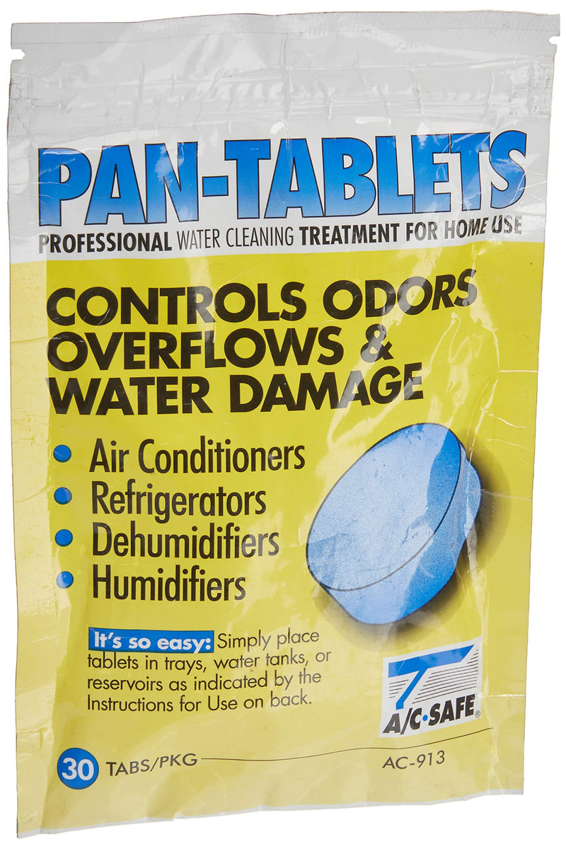 [Australia] - AC-Safe Tablets-30 Cleans scum in Drain Pans and Humidifiers, 30 Count (Pack of 1), Blue 