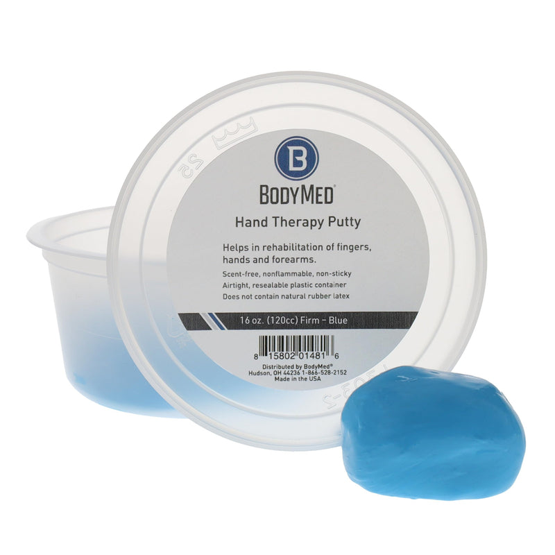 [Australia] - Body Sport Standard Hand Therapy Putty, Blue, 16 Oz., Firm, Strengthening Therapy Putty for Physical Rehabilitation 16 Ounce Level 5 (Firm) - Blue 