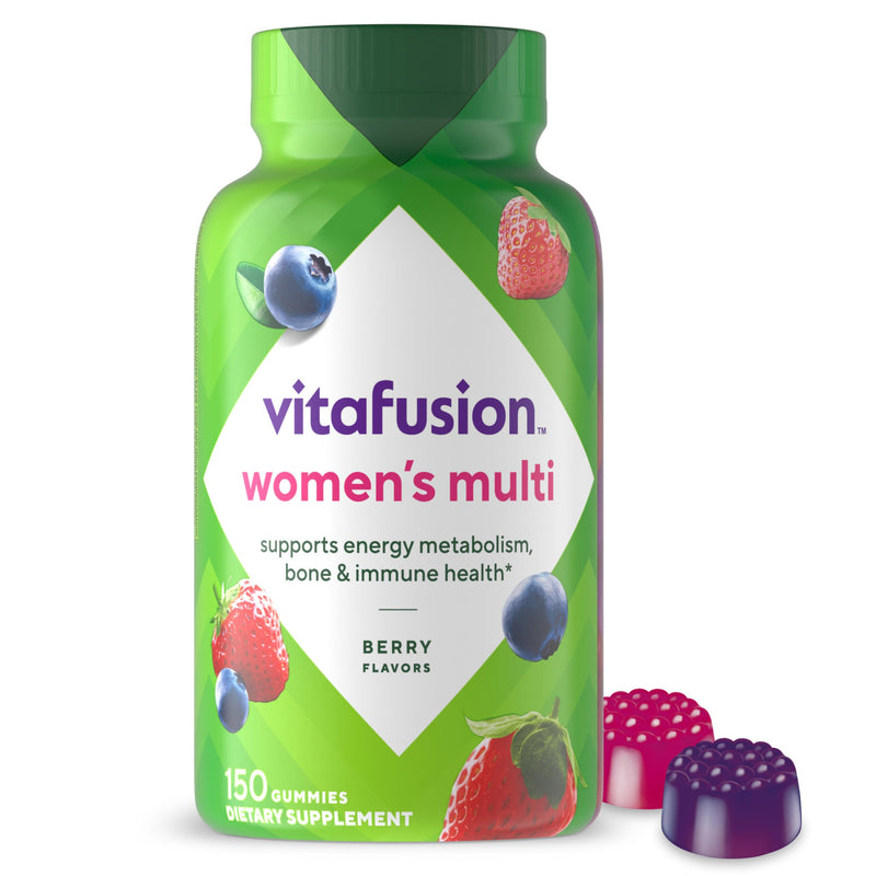 Vitafusion Women's Multivitamin Gummy | 150 Adult Gummies | with Vitamins A, B, C, D, E | Berry Flavor | Gluten and Dairy Free Supplement 150 Count (Pack of 1) Old Version