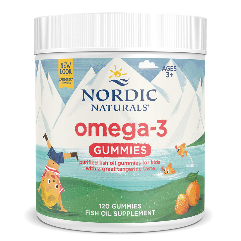 [Australia] - Nordic Naturals Nordic Omega-3 Gummies, Tangerine - 120 Gummies - 82 mg Total Omega-3s with EPA & DHA - Non-GMO - 60 Servings 120 Count (Pack of 1) 