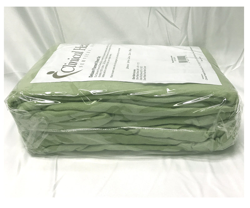 [Australia] - Deluxe Flannel Massage Sheet Set (Sage Green) Sage Green 