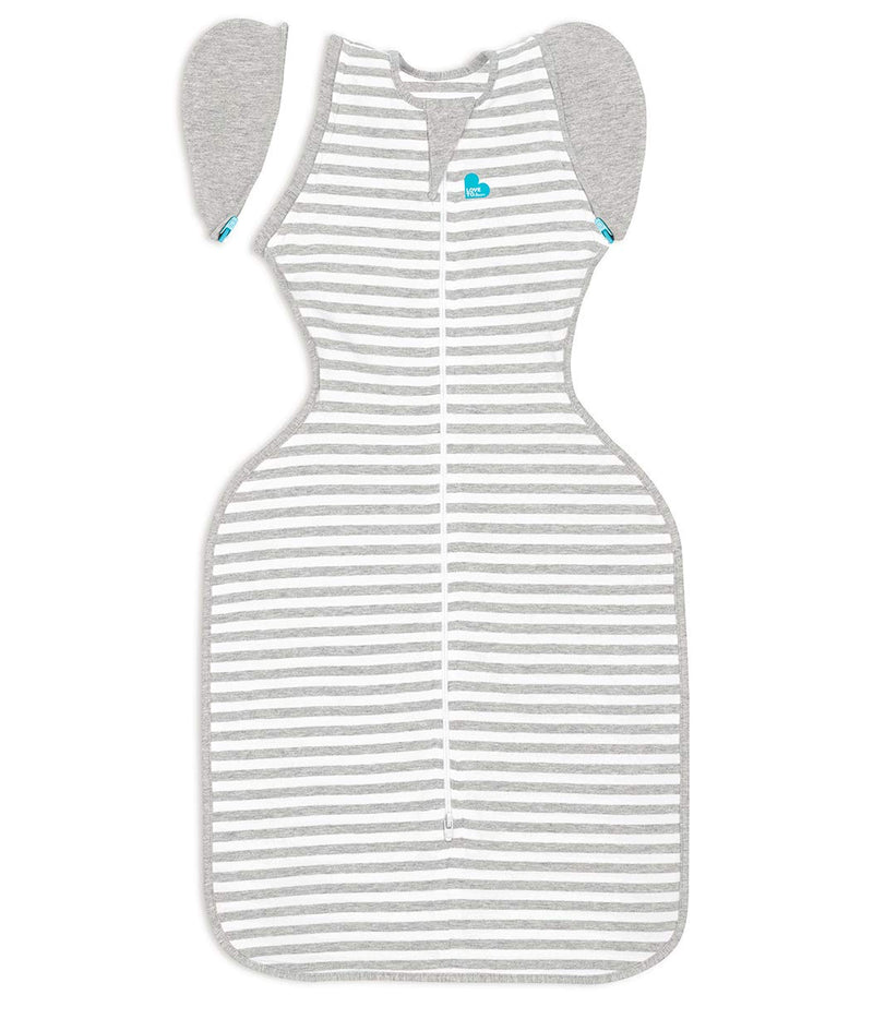 [Australia] - Love to Dream Swaddle UP Transition Bag, Patented Zip-Off Wings, Gently Help Baby Safely Transition from being Swaddled Grey Medium (13-19 lbs.) 