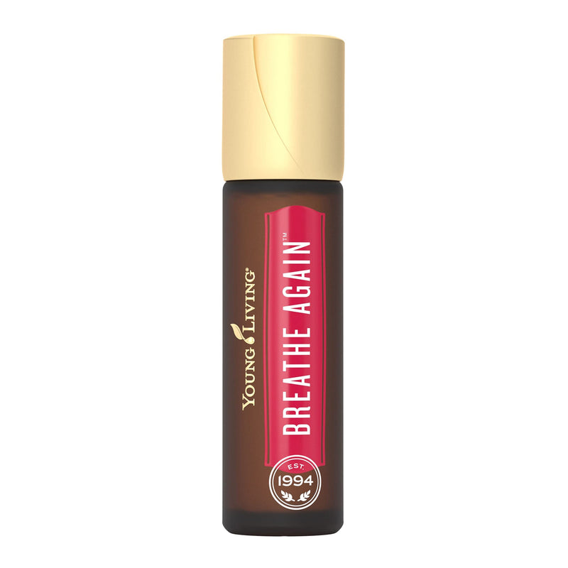 Young Living Breathe Again Essential Oil Roll On - 10ml for Easy Relief - Combines Copaiba, Myrtle, and Peppermint with Four Different Types of Eucalyptus