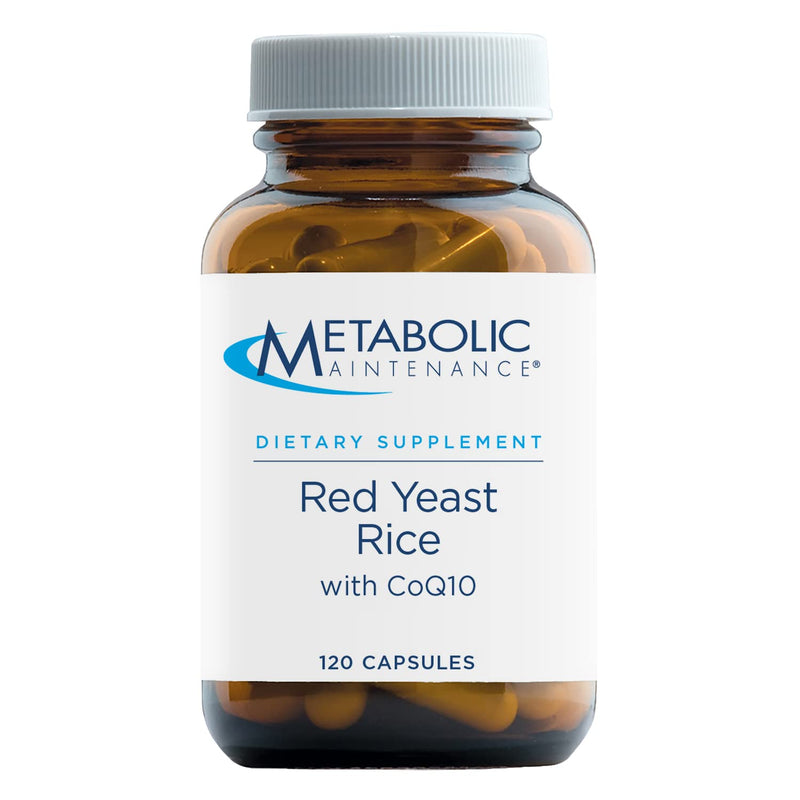 [Australia] - Metabolic Maintenance Red Yeast Rice with CoQ10 - Provides Energy Production + Cardiovascular Health Support - Co Enzyme Q-10 + Red Yeast Rice Antioxidant Supplement (120 Capsules) 