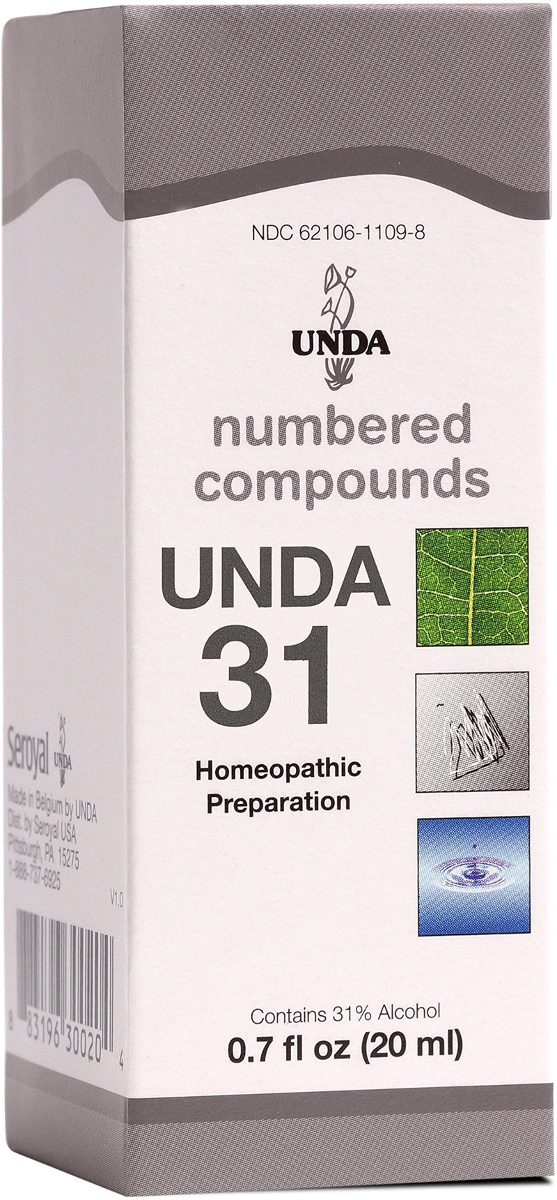 UNDA 31 Numbered Compounds | Homeopathic Preparation | 0.7 fl. oz.