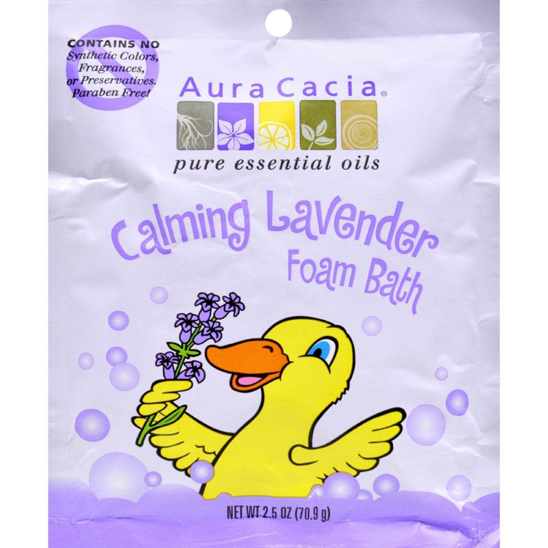 [Australia] - Aura Cacia Calming Foam Bath, Lavender Essentials Oil 2.50 oz (Pack of 6) 