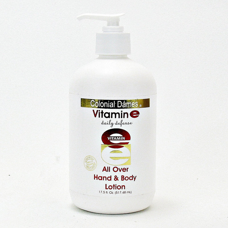 Colonial Dames Vitamin E Hand and Body Lotion (17.5 Oz) - Sensitive Skin Body Lotion for Women & Men – Body Moisturizer for Entire Body