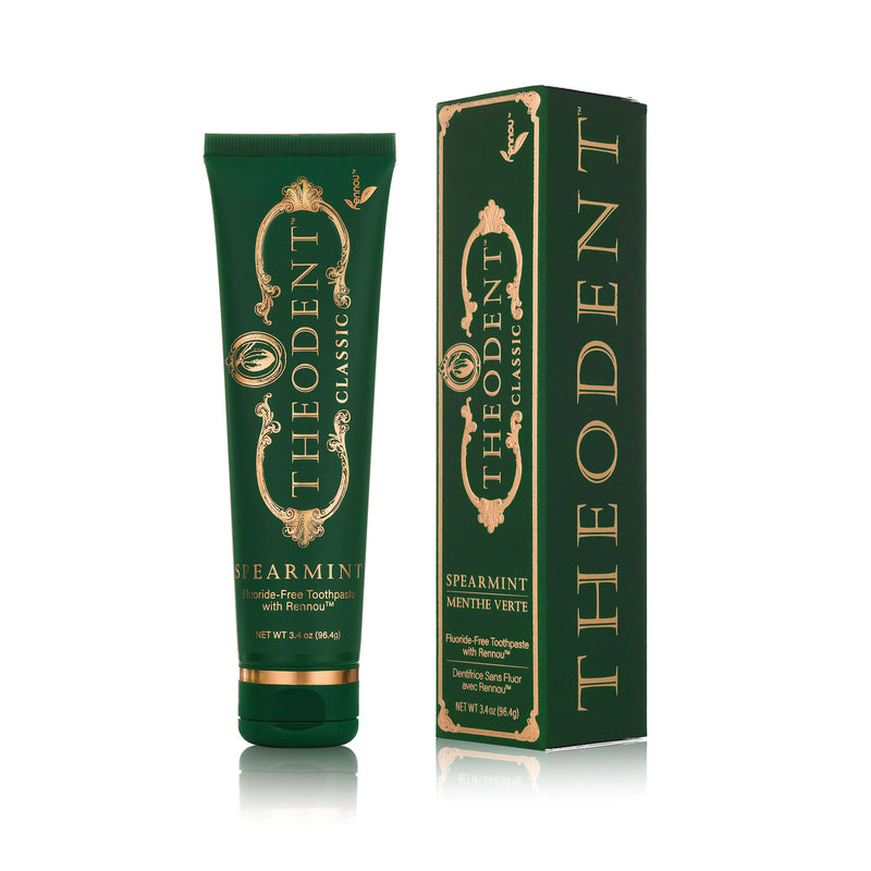 [Australia] - Theodent Classic with Rennou™: Fluoride-Free Theobromine Toothpaste for Proven Remineralization, Sensitivity Relief & Natural Whitening, Spearmint (3.4 Ounces, 96.4 Grams) 3.4 Fl Oz (Pack of 1) 