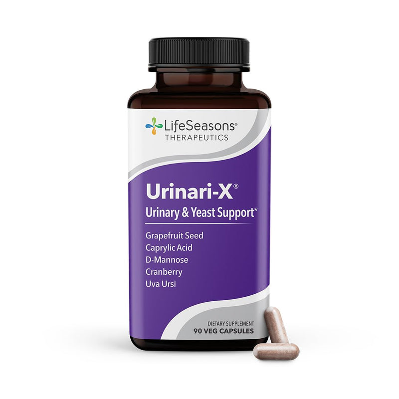[Australia] - Urinari-X - Urinary Tract Support - Fast Acting UTI Relief - Vitamin Supplement for Healthy Bladder Function & Immunity - D-Mannose, Cranberry, Caprylic Acid, Uva Ursi & Grapefruit - 90 Capsules 90 Count (Pack of 1) Original 