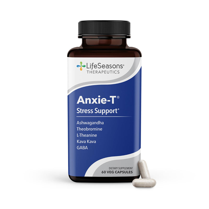 [Australia] - Anxie-T - Stress Relief Supplement - Supports Mood & Mental Focus - Feel Calm and Relaxed - Eases Tension & Nervousness - Ashwagandha, Kava Kava, GABA & L-Theanine - 60 Capsules 60 Count (Pack of 1) Original 