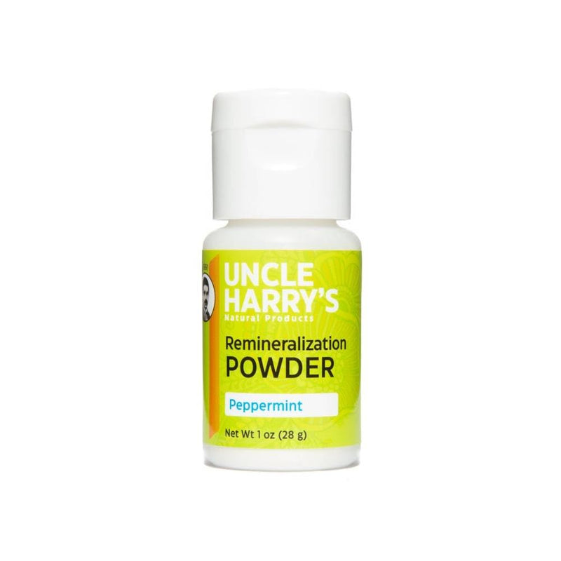 [Australia] - Uncle Harry’s Peppermint Remineralization Tooth Powder | Alkalizing Ionic Minerals and Pure Plant Essences | All Natural Enamel Support | Neutralizes Acids Strengthens Teeth Fluoride Free Vegan 1 oz 