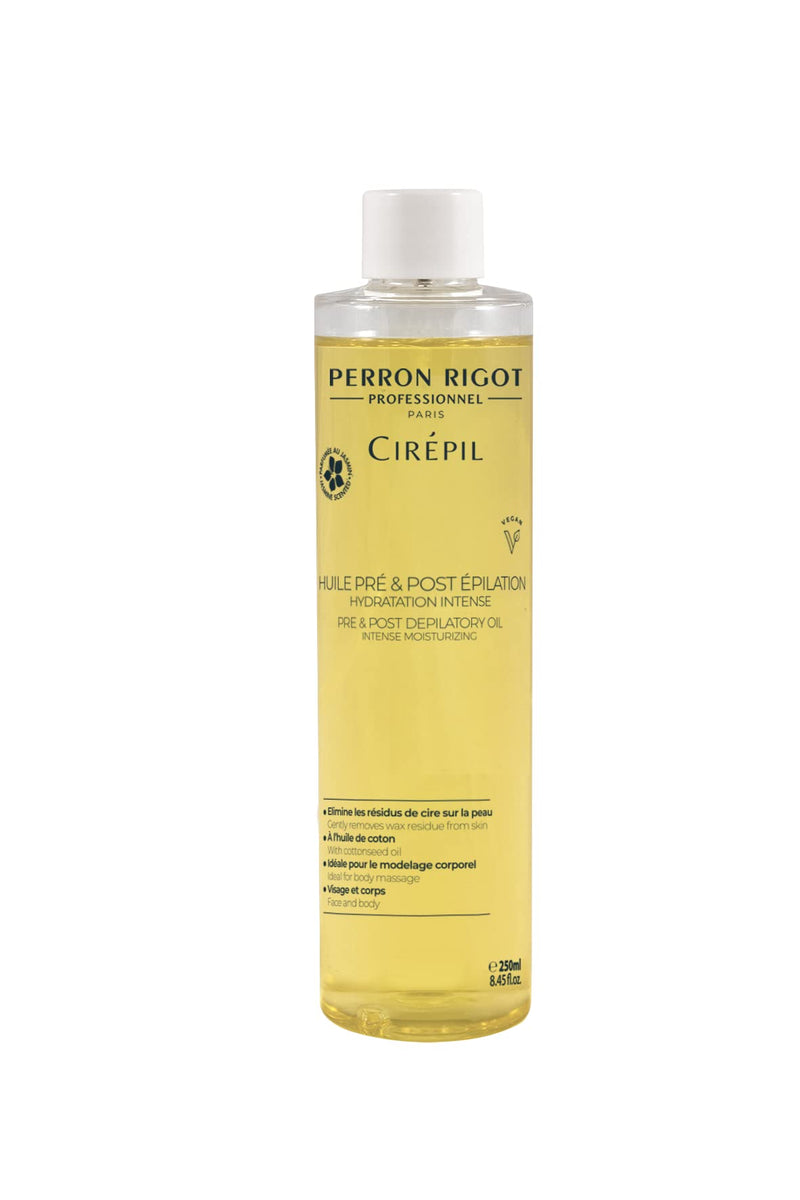 Cirepil - Pre & Post - Depilatory Oil - 250ml / 8.45 fl oz - Protects the Skin Before Waxing & Removes Wax Residue - Pre-Waxing & Post-Waxing 8.45 Fl Oz (Pack of 1)